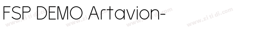 FSP DEMO Artavion字体转换 FSP DEMO Artavion字体转换